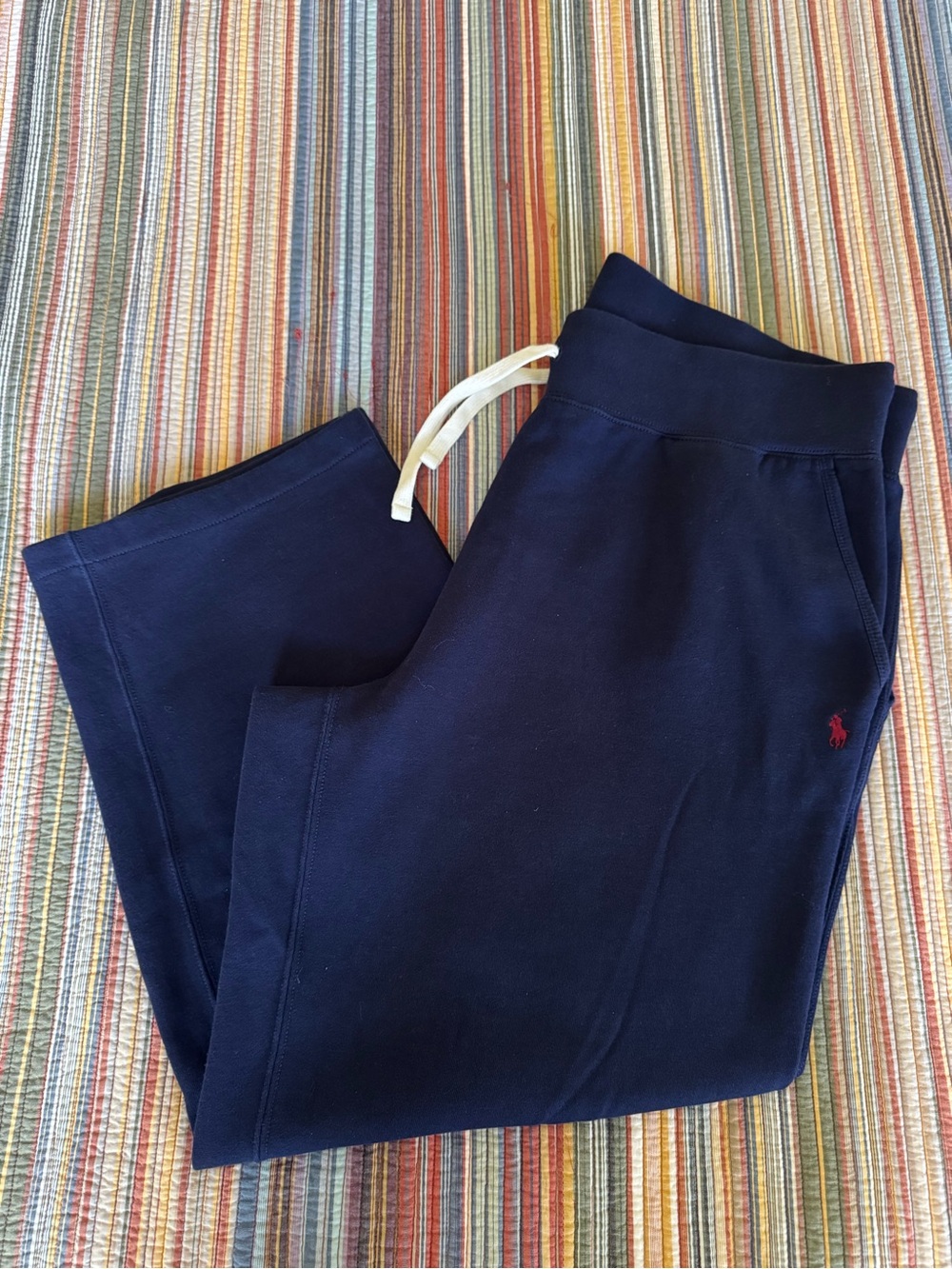 Polo by Ralph Lauren Men's Fleece Sweatpants 3XLT Navy Blue Heavy Thick Fabric